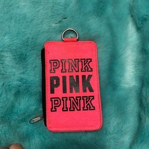 Coin and card holders with lanyard attachment